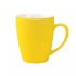 Кружка Elegante, софт-тач, 350мл, желтая-S
