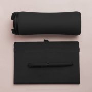 Набор подарочный OFFICEKIT: термос, ежедневник, ручка,  стружка, коробка, черный Черный арт. 39513/35