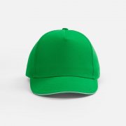 Бейсболка Classic 2.0, ярко-зеленая с белым кантом арт. 21848.92