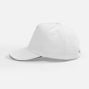 Бейсболка Classic 2.0, белая с темно-синим кантом арт. 21848.64