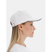 Бейсболка Classic 2.0, белая с темно-синим кантом арт. 21848.64