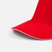 Бейсболка Classic 2.0, красная с белым кантом арт. 21848.56