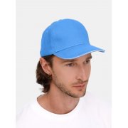 Бейсболка Classic 2.0, синяя с белым кантом арт. 21848.49