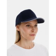 Бейсболка Classic 2.0, темно-синяя с белым кантом арт. 21848.46