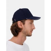 Бейсболка Classic 2.0, темно-синяя с белым кантом арт. 21848.46