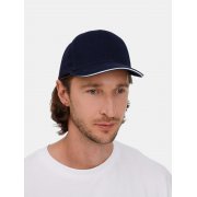Бейсболка Classic 2.0, темно-синяя с белым кантом арт. 21848.46