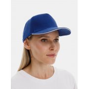 Бейсболка Classic 2.0, ярко-синяя с белым кантом арт. 21848.44