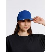 Бейсболка Classic 2.0, ярко-синяя с белым кантом арт. 21848.44