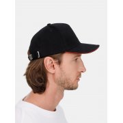 Бейсболка Classic 2.0, черная с красным кантом арт. 21848.35