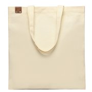 Сумка для покупок IVORY 325 г/м² с PU нашивкой, коричневый