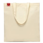 Сумка для покупок IVORY 325 г/м² с PU нашивкой, красный