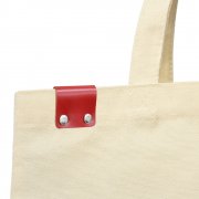 Сумка для покупок IVORY 325 г/м² с PU нашивкой, красный арт. 25011.00.05