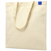 Сумка для покупок IVORY 325 г/м² с PU нашивкой, синий