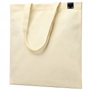 Сумка для покупок IVORY 325 г/м² с PU нашивкой, чёрный арт. 25011.00.02