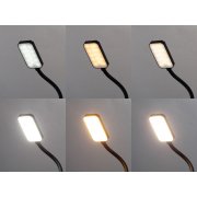 Лампа "Smart Flex" с беспроводным 3в1 (15W) ЗУ с MagSafe, часами, карандашницей и подсветкой логотипа черный