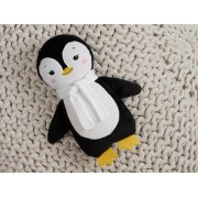 Мягкая игрушка Beastie Toys, пингвиненок с белым шарфом
