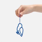 Подвеска «Сова», 3D-печать, синяя арт. 23320.40