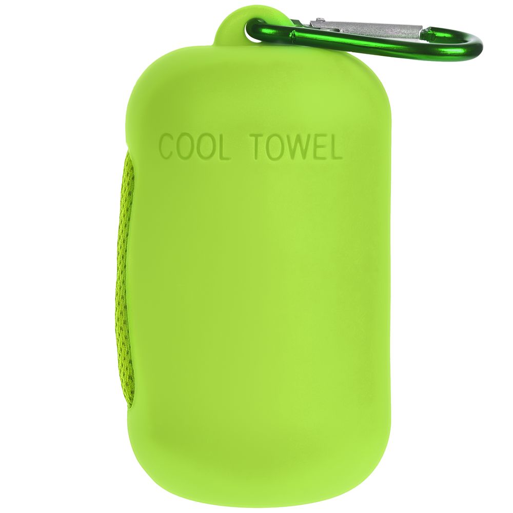 Охлаждающее полотенце Narvik в силиконовом чехле, зеленое яблоко арт. 17230.94 Охлаждающее полотенце Narvik в силиконовом чехле, зеленое яблоко арт. 17230.94