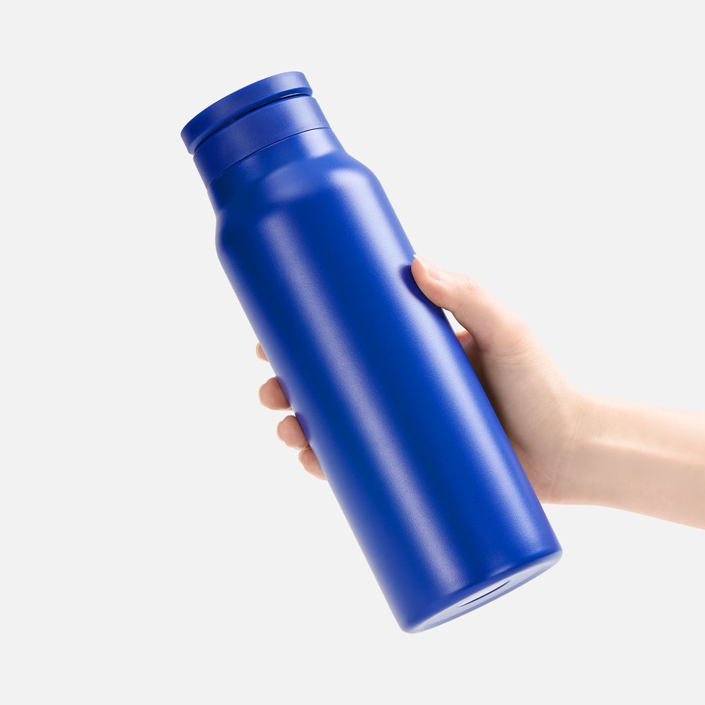 Термобутылка Magnus с магнитным держателем для телефона, синяя арт. 18590.40 Термобутылка Magnus с магнитным держателем для телефона, синяя арт. 18590.40