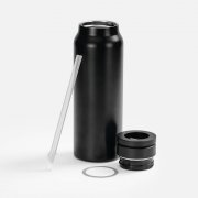 Термобутылка Magnus с магнитным держателем для телефона, черная