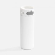 Термостакан X1 с цветной кнопкой, белый с серым