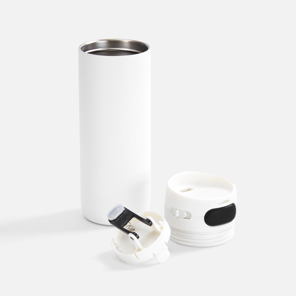 Термостакан X1 с цветной кнопкой, белый с черным арт. 19941.63 Термостакан X1 с цветной кнопкой, белый с черным арт. 19941.63