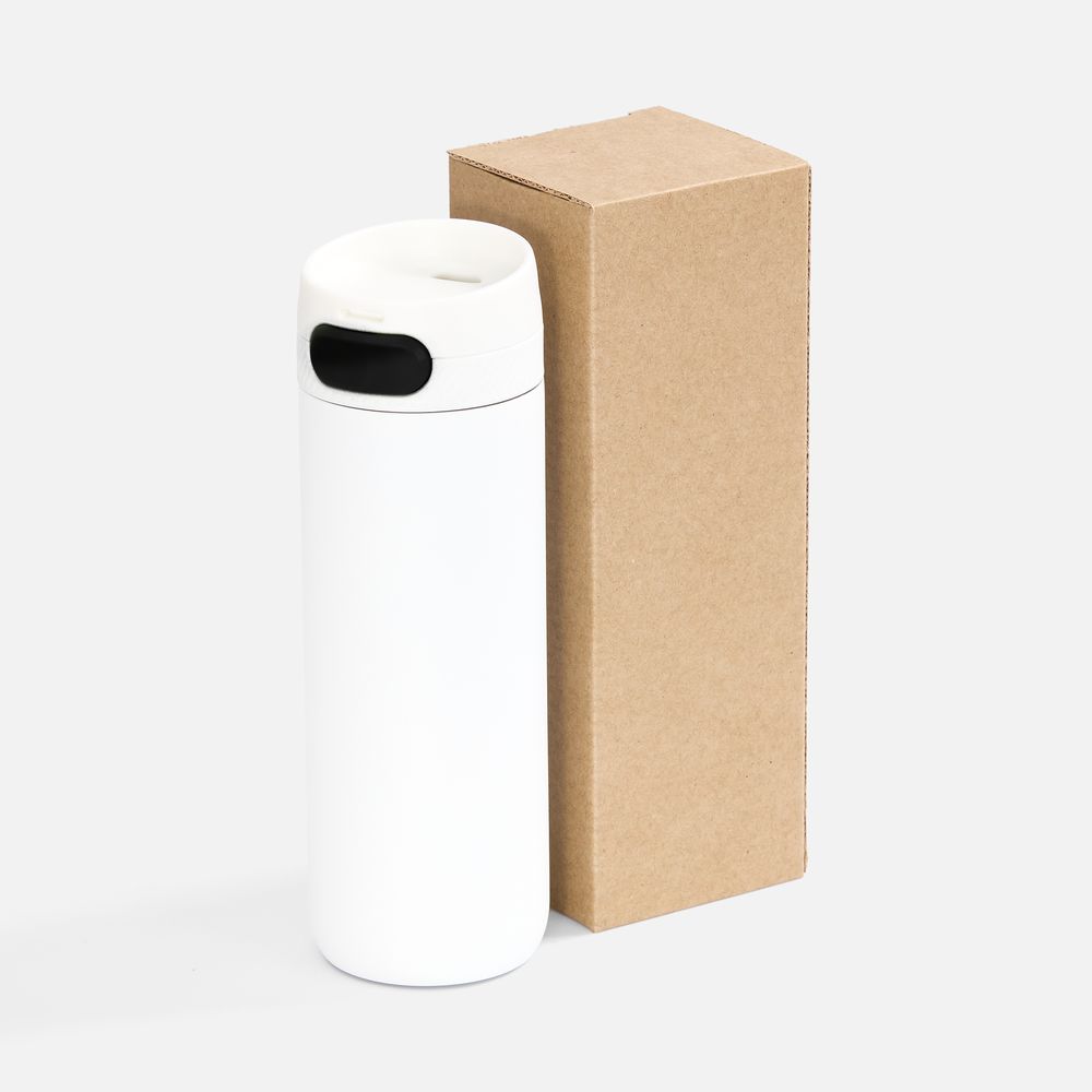 Термостакан X1 с цветной кнопкой, белый с черным арт. 19941.63 Термостакан X1 с цветной кнопкой, белый с черным арт. 19941.63