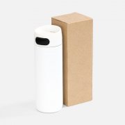 Термостакан X1 с цветной кнопкой, белый с черным