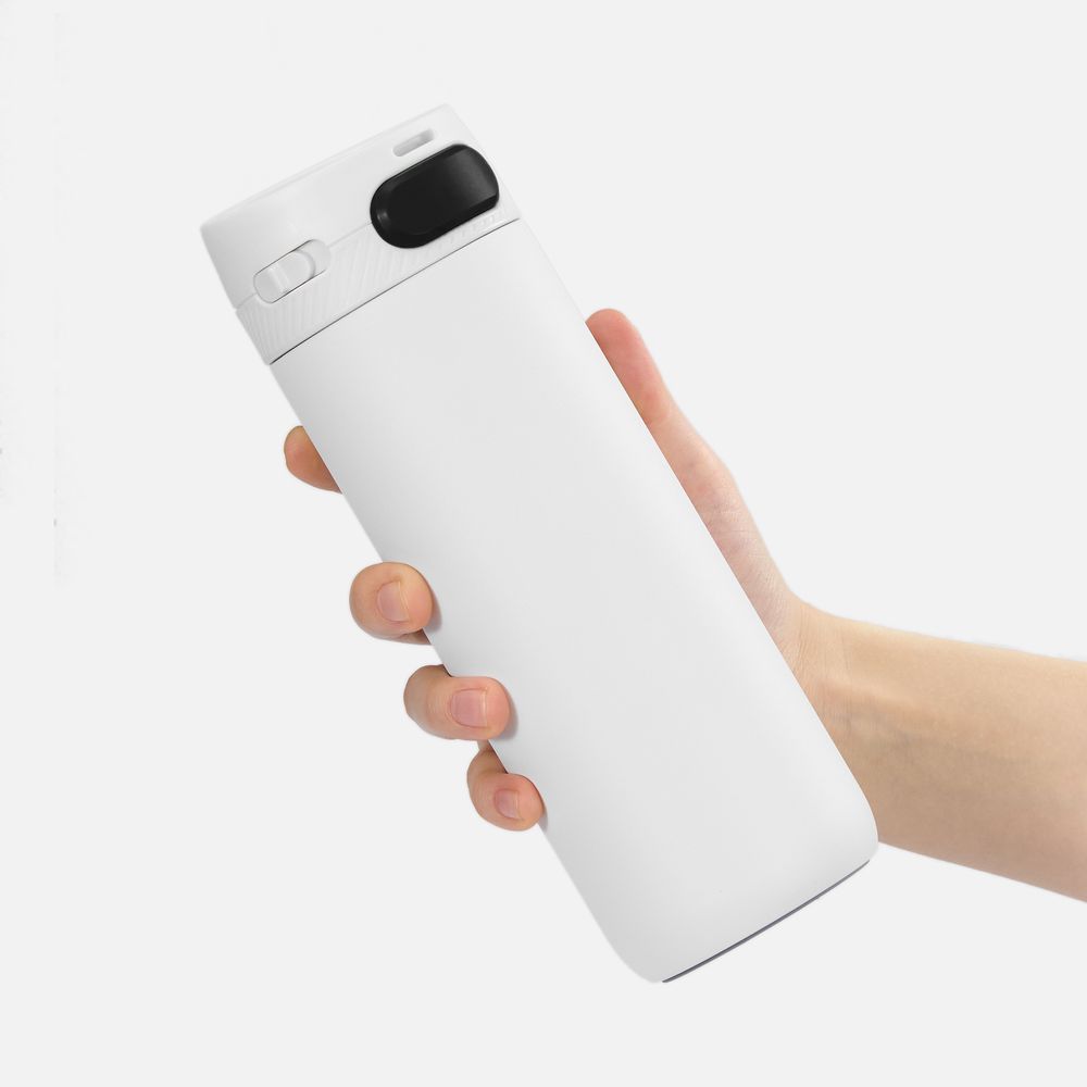 Термостакан X1 с цветной кнопкой, белый с черным арт. 19941.63 Термостакан X1 с цветной кнопкой, белый с черным арт. 19941.63