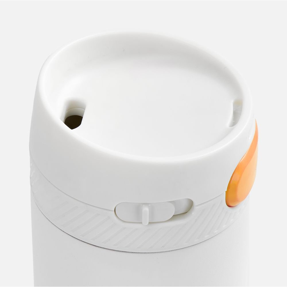 Термостакан X1 с цветной кнопкой, белый с оранжевым арт. 19941.62 Термостакан X1 с цветной кнопкой, белый с оранжевым арт. 19941.62