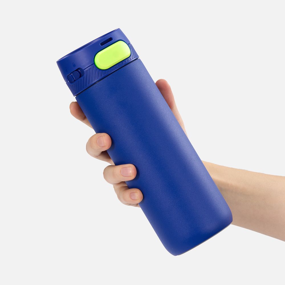 Термостакан X1 с цветной кнопкой, синий с желтым арт. 19941.47 Термостакан X1 с цветной кнопкой, синий с желтым арт. 19941.47