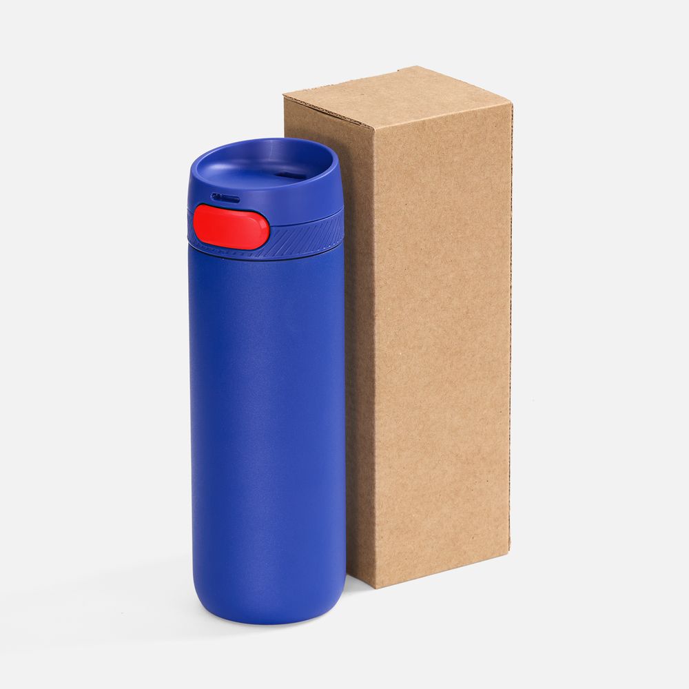 Термостакан X1 с цветной кнопкой, синий с красным арт. 19941.45 Термостакан X1 с цветной кнопкой, синий с красным арт. 19941.45