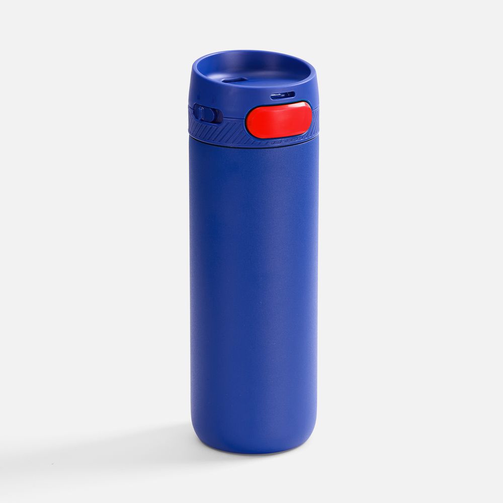 Термостакан X1 с цветной кнопкой, синий с красным арт. 19941.45 Термостакан X1 с цветной кнопкой, синий с красным арт. 19941.45