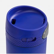 Термостакан X1 с цветной кнопкой, синий с серым