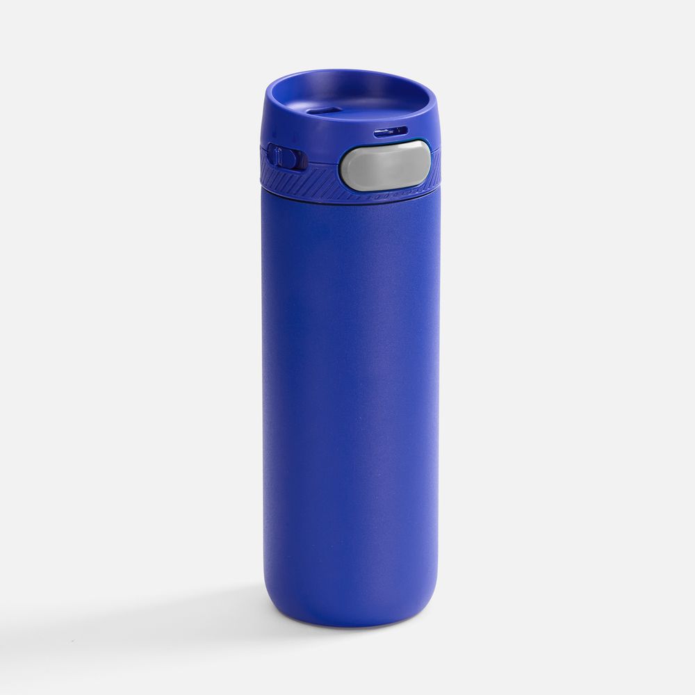 Термостакан X1 с цветной кнопкой, синий с серым арт. 19941.44 Термостакан X1 с цветной кнопкой, синий с серым арт. 19941.44