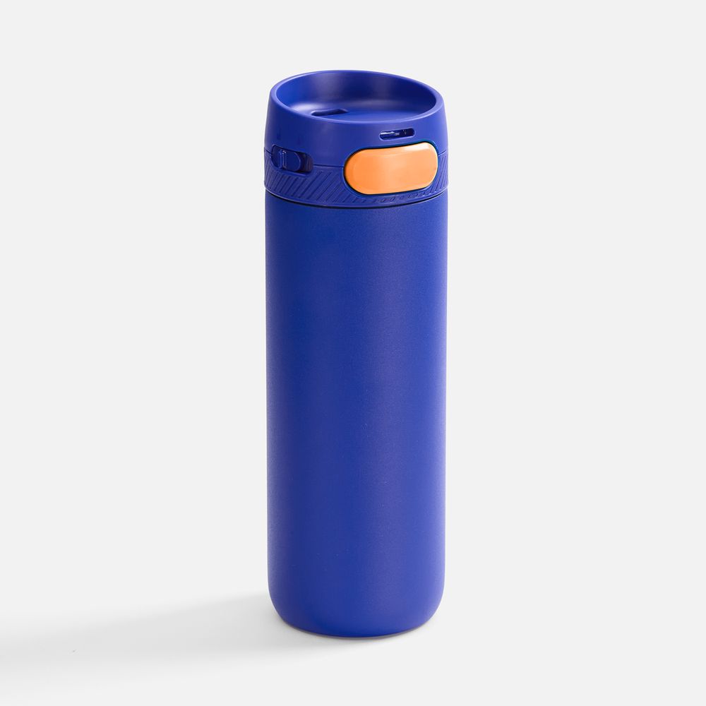 Термостакан X1 с цветной кнопкой, синий с оранжевым арт. 19941.42 Термостакан X1 с цветной кнопкой, синий с оранжевым арт. 19941.42