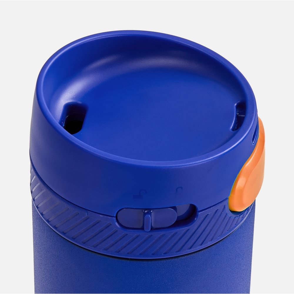 Термостакан X1 с цветной кнопкой, синий с оранжевым арт. 19941.42 Термостакан X1 с цветной кнопкой, синий с оранжевым арт. 19941.42