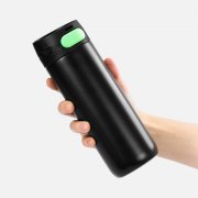 Термостакан X1 с цветной кнопкой, черный с зеленым арт. 19941.38