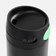 Термостакан X1 с цветной кнопкой, черный с зеленым арт. 19941.38