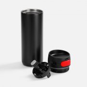 Термостакан X1 с цветной кнопкой, черный с красным арт. 19941.35 Термостакан X1 с цветной кнопкой, черный с красным арт. 19941.35