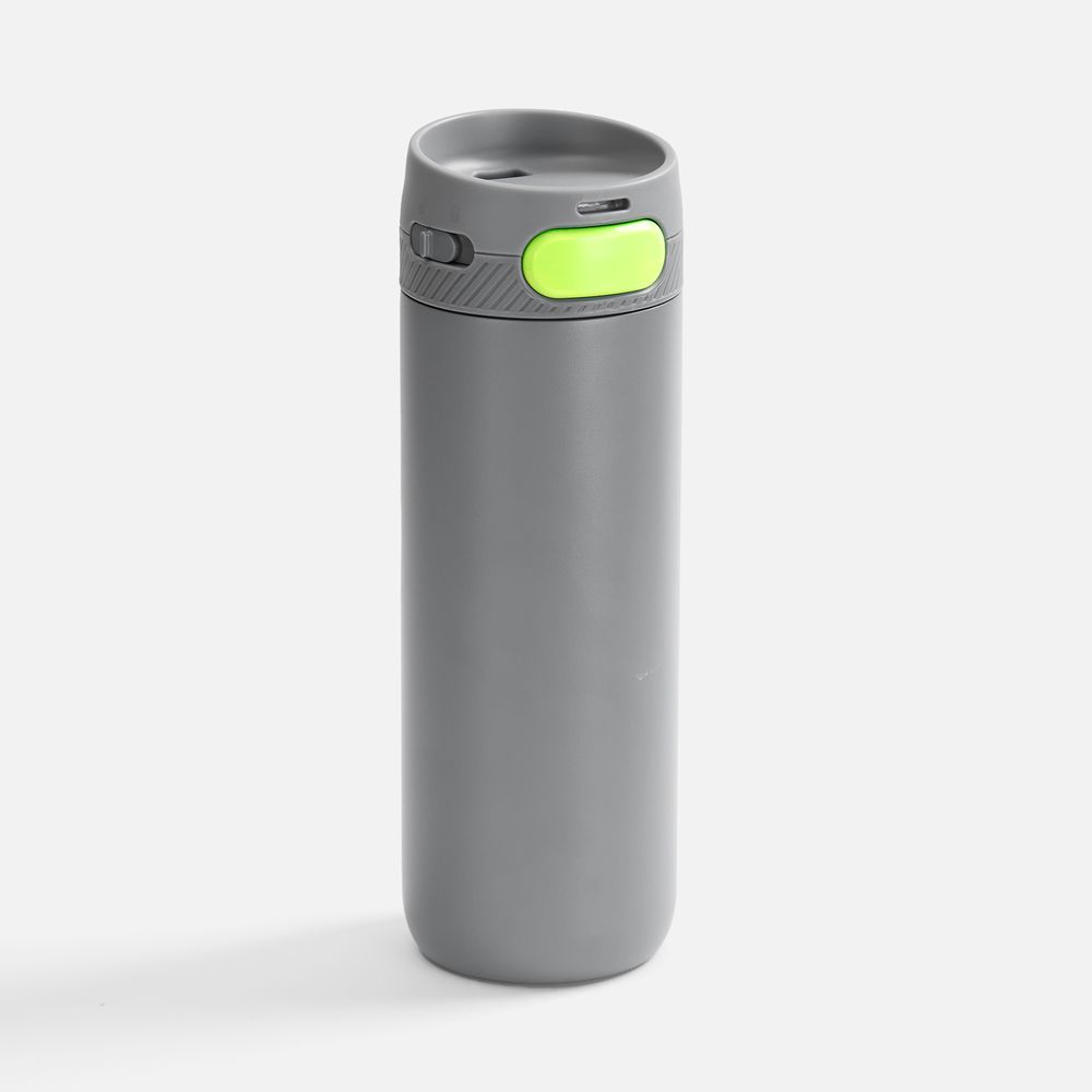 Термостакан X1 с цветной кнопкой, серый с желтым арт. 19941.17 Термостакан X1 с цветной кнопкой, серый с желтым арт. 19941.17