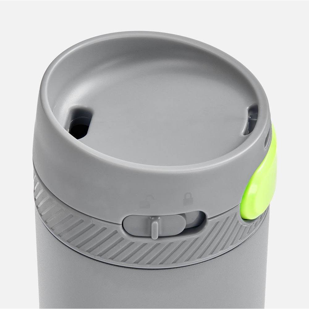 Термостакан X1 с цветной кнопкой, серый с желтым арт. 19941.17 Термостакан X1 с цветной кнопкой, серый с желтым арт. 19941.17