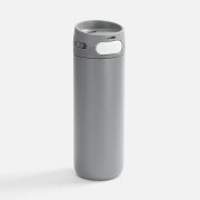 Термостакан X1 с цветной кнопкой, серый с белым