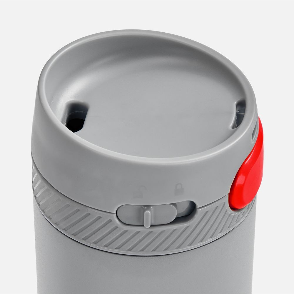 Термостакан X1 с цветной кнопкой, серый с красным арт. 19941.15 Термостакан X1 с цветной кнопкой, серый с красным арт. 19941.15