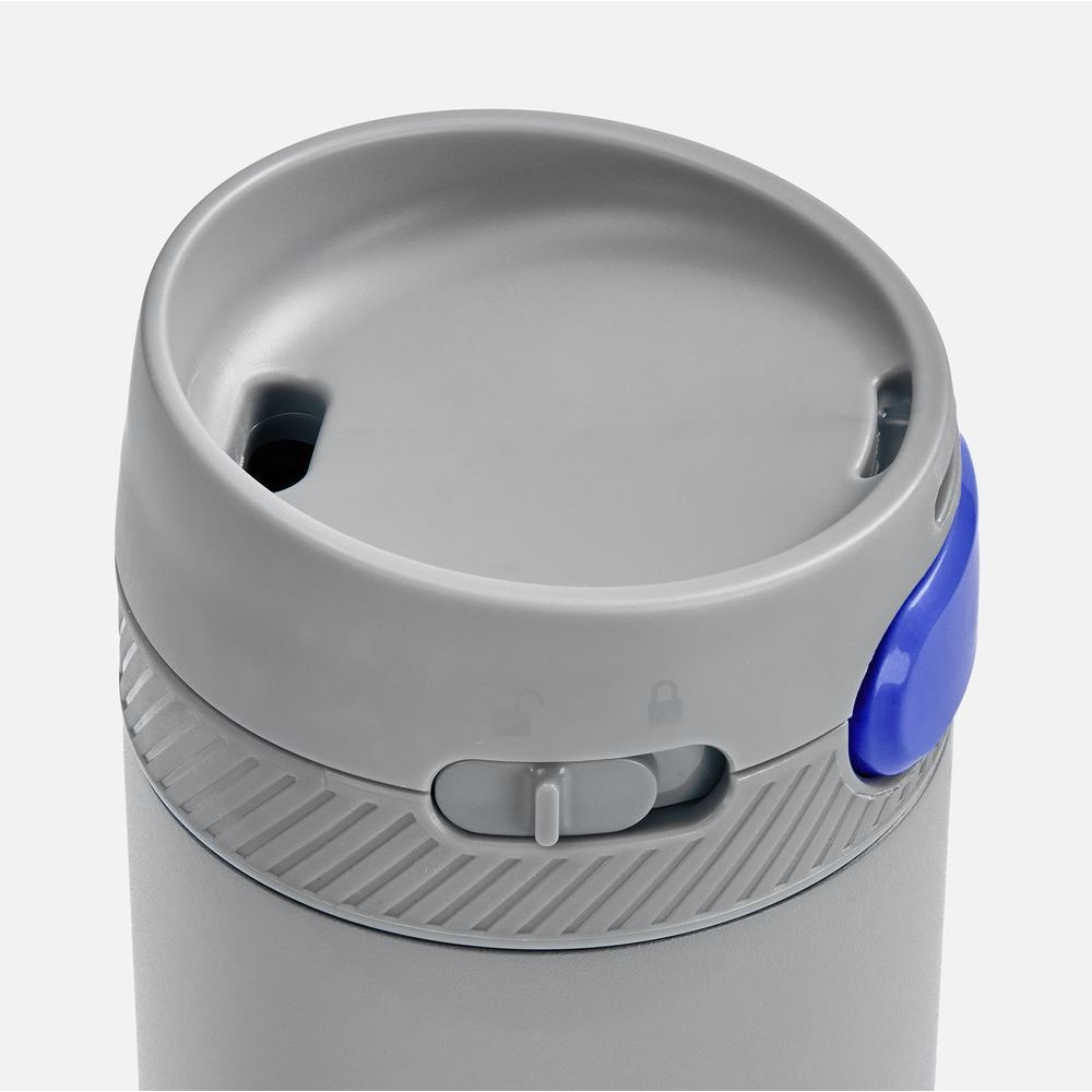 Термостакан X1 с цветной кнопкой, серый с синим арт. 19941.14 Термостакан X1 с цветной кнопкой, серый с синим арт. 19941.14