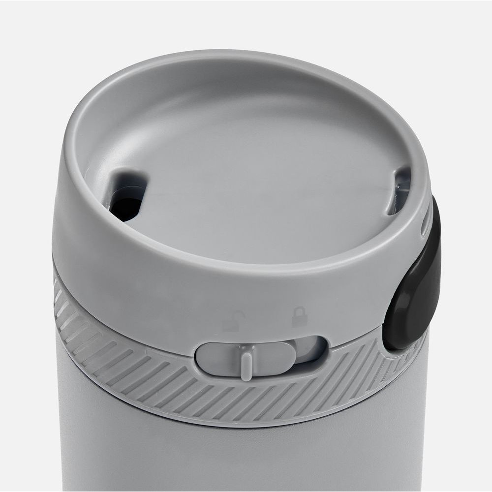 Термостакан X1 с цветной кнопкой, серый с черным арт. 19941.13 Термостакан X1 с цветной кнопкой, серый с черным арт. 19941.13