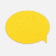 Наклейка тканевая Lunga Bubble, M, желтая