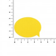 Наклейка тканевая Lunga Bubble, M, желтая