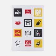 Стикерпак бумажный Industry, кафе