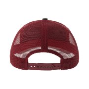 Бейсболка "RAPPER CANVAS-S", 5 клиньев, т.сер./красн, пласт.заст., 100% перераб. полиэстер, 270 г/м2 Темно-серый